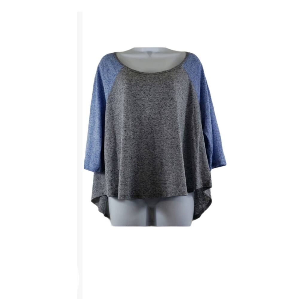 Victoria's Secret Blue/Grey Heathered Sleeved Tunic Size Large